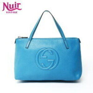 Gucci Soho Leather Handbag Blue